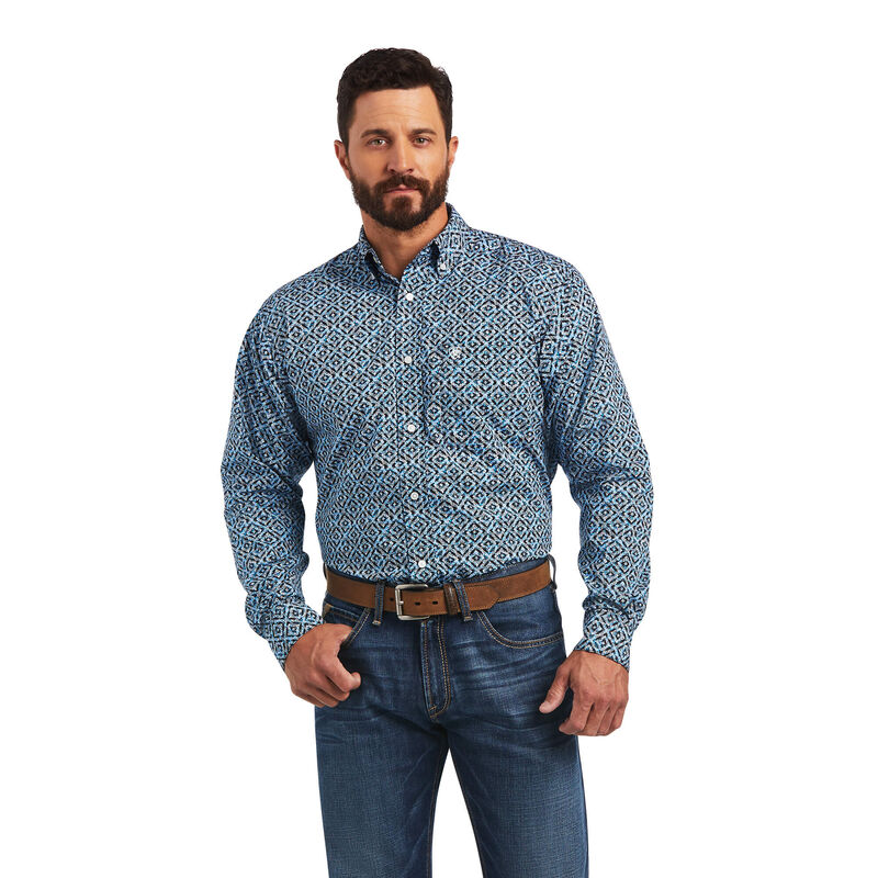 Ariat Hemden Herren - Miguel Classic Fit Blau ( EVIXL-1957 )
